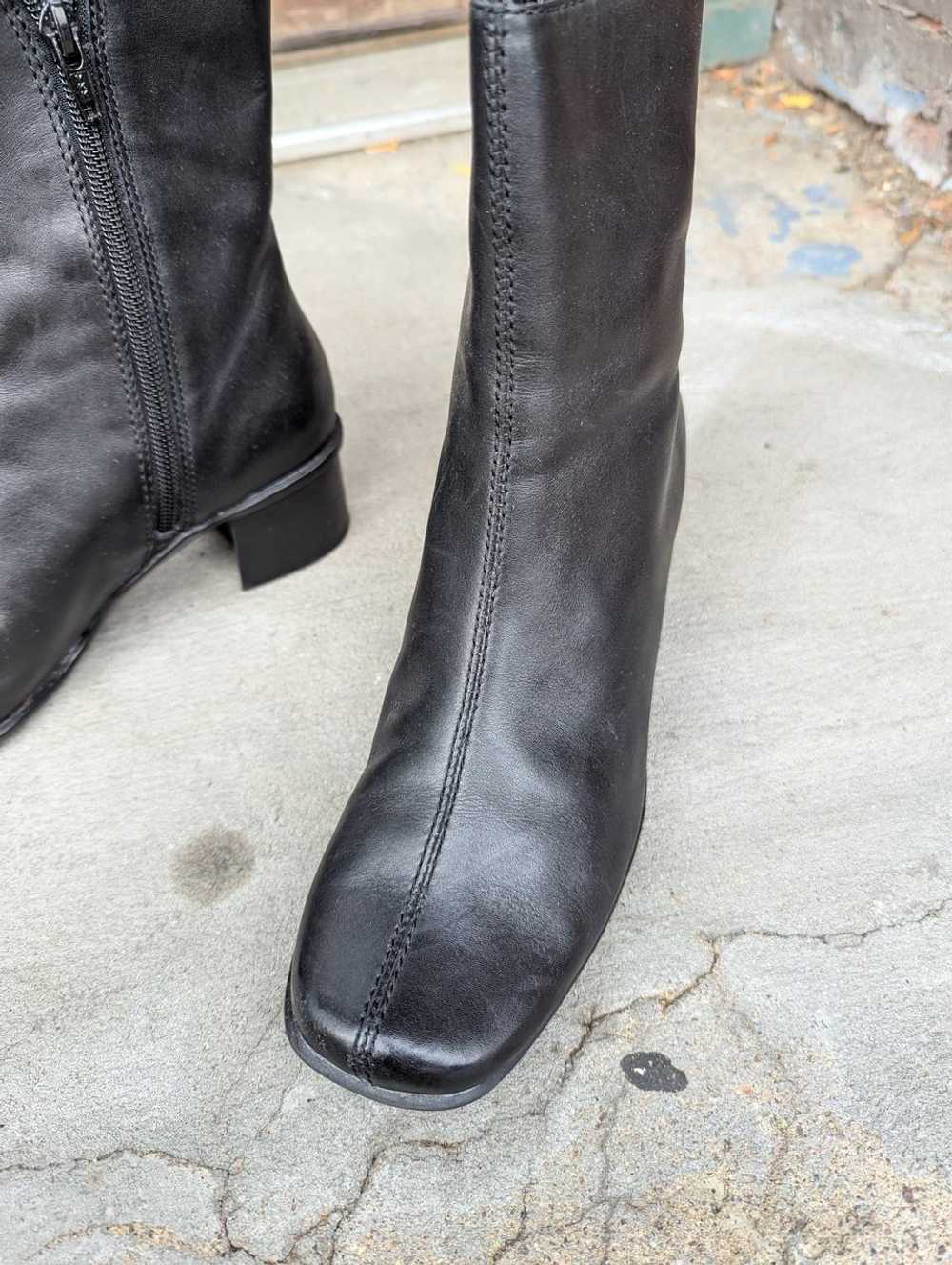 Aerosoles 80s black leather glove boot (7) | Used… - image 3