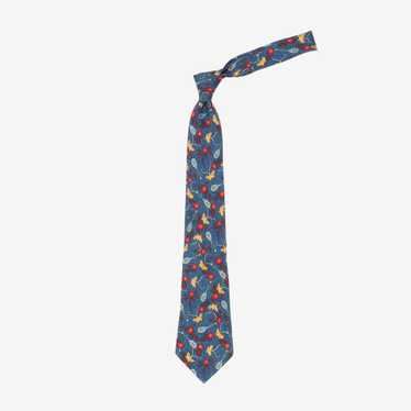 Hermes Patterned Silk Tie - image 1