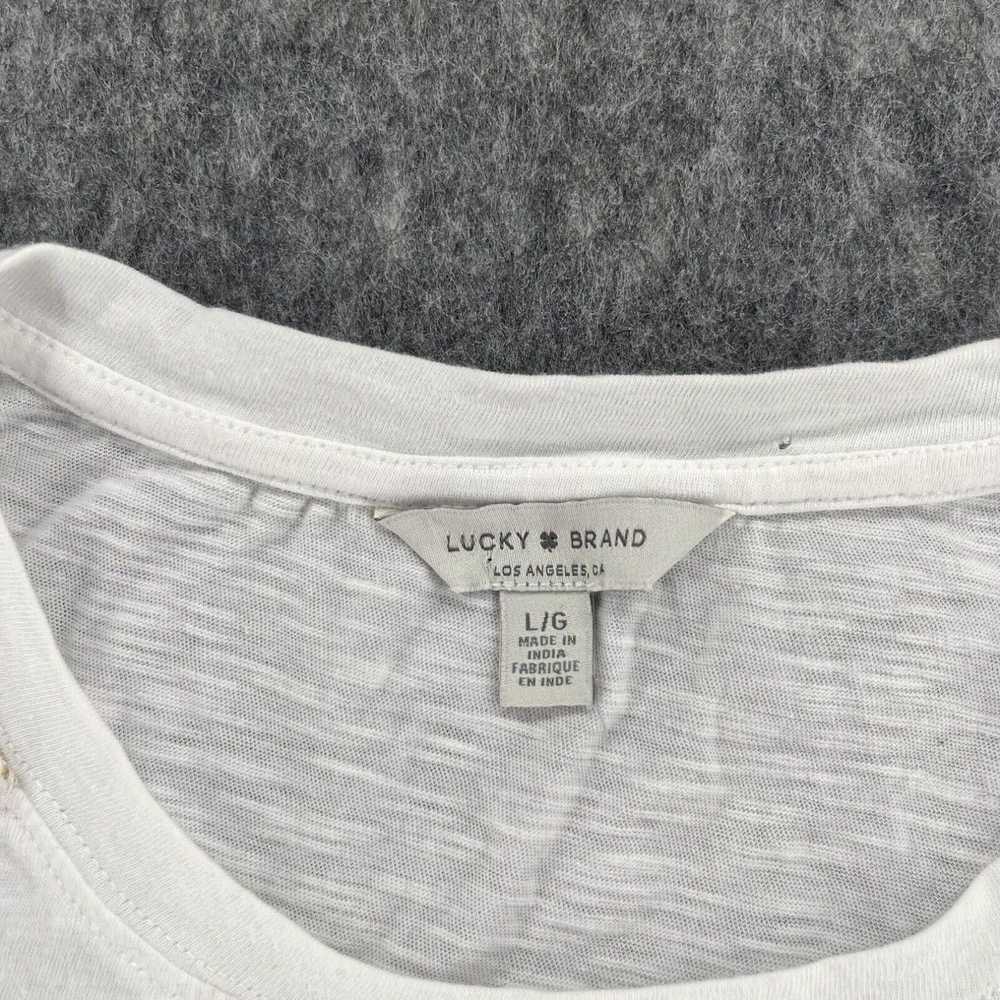 Lucky Brand Lucky Brand Womens White Short Sleeve… - image 3