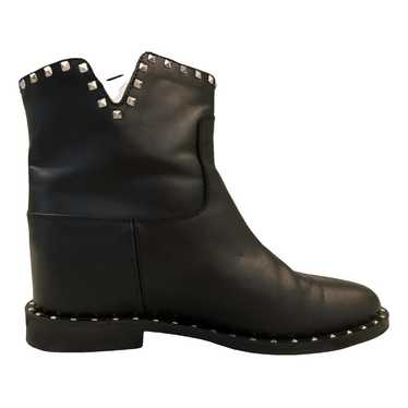 Via Roma xv Leather biker boots - image 1