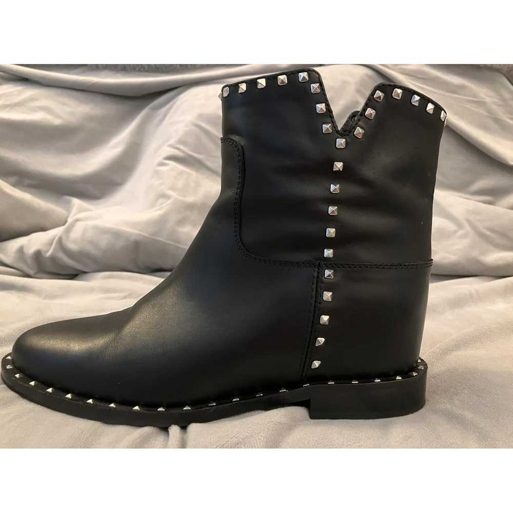 Via Roma xv Leather biker boots - image 4