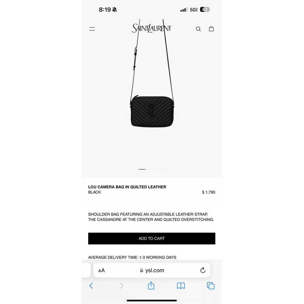 Saint Laurent Leather handbag - image 8