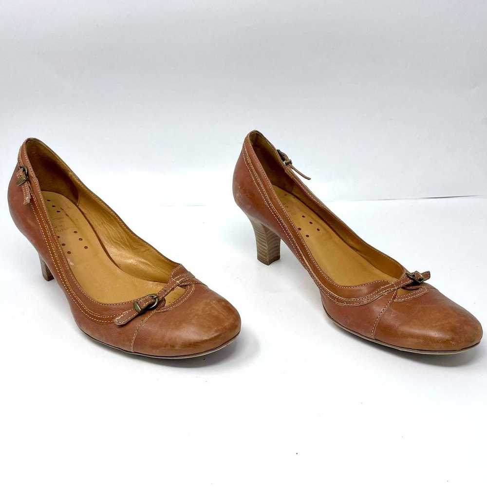 Vintage 00s ALBERTO FERMANI Vintage Brown Leather… - image 2