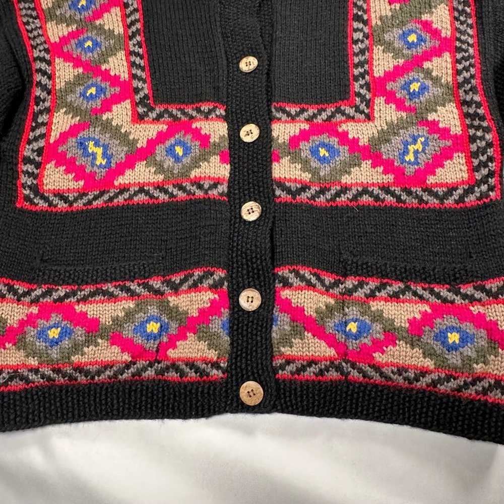 Vintage L.L. Bean Wool Cardigan Sweater Medium - image 2