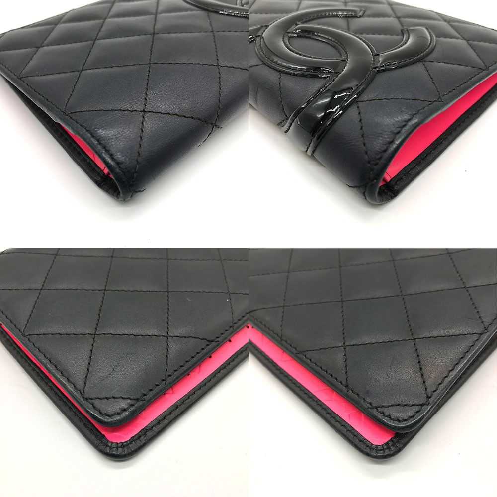 Chanel Chanel Chanel Cambon Bifold Long Wallet Bl… - image 3