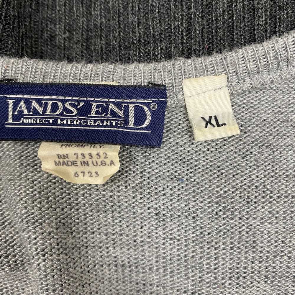 Vintage Lands End Womens Size XL Grey Knit Short … - image 5