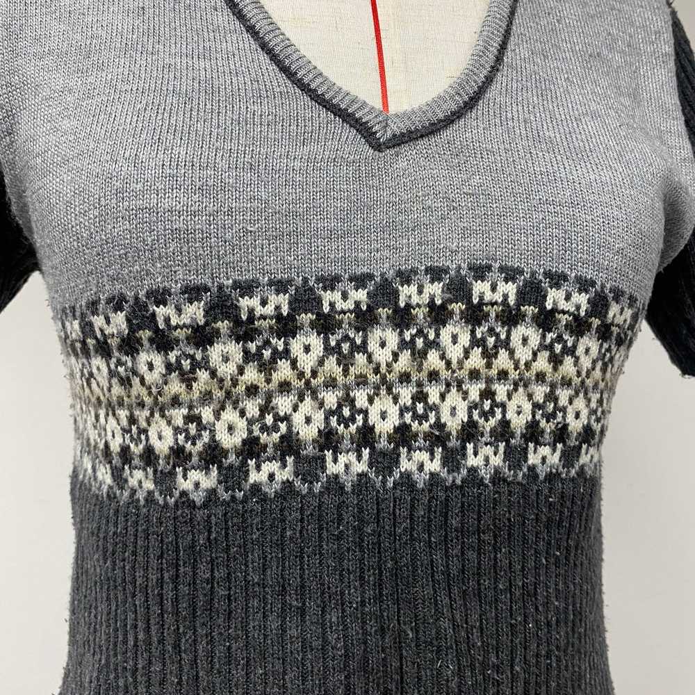 Vintage Lands End Womens Size XL Grey Knit Short … - image 6