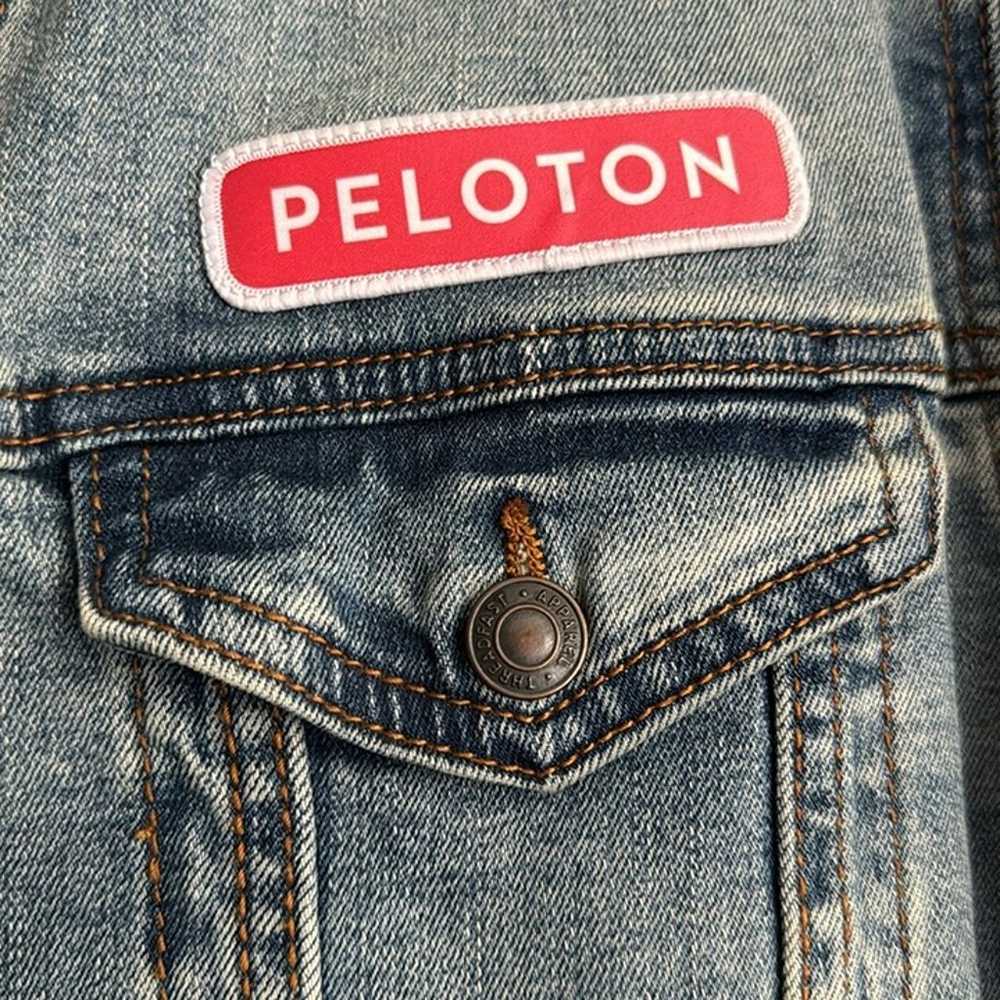 Peloton Denim Jean Jacket With Limited Edition Pa… - image 2