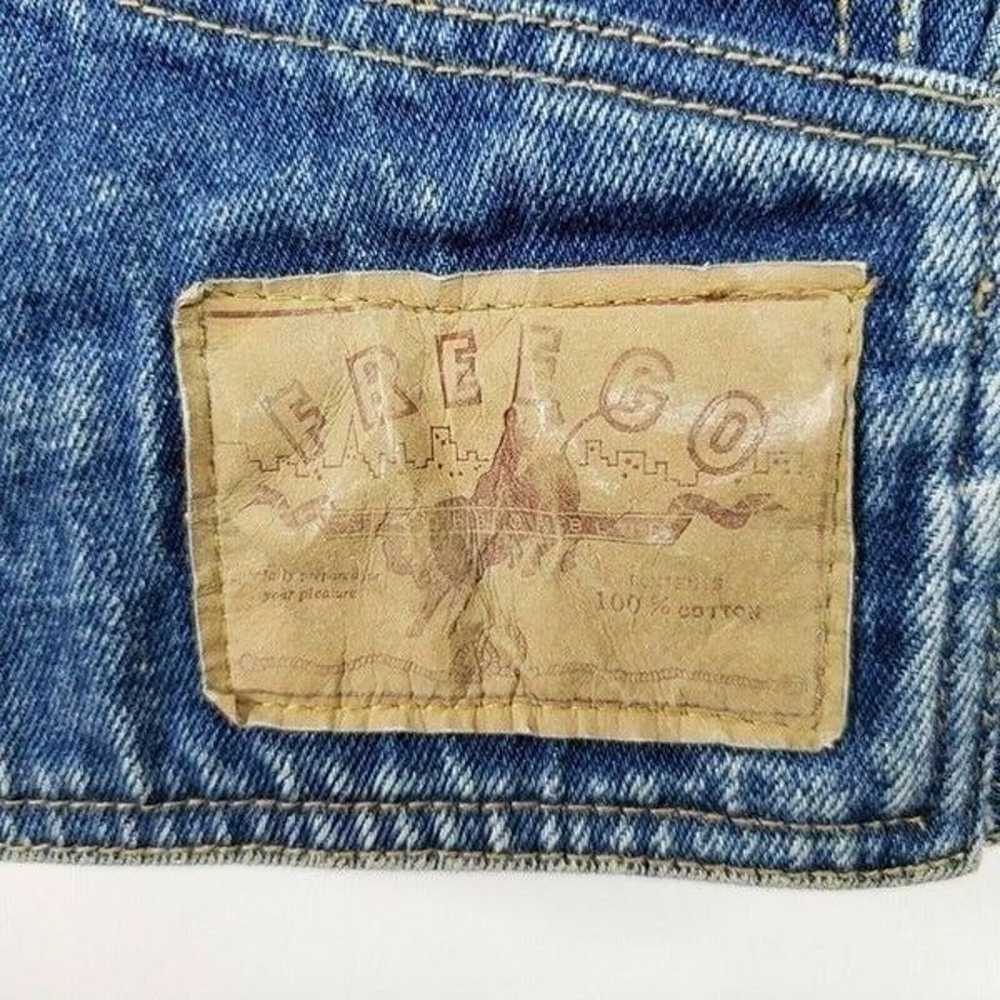 Vintage 80s Freego Blue Denim Western Trucker Jea… - image 6