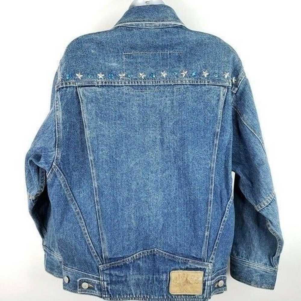 Vintage 80s Freego Blue Denim Western Trucker Jea… - image 7