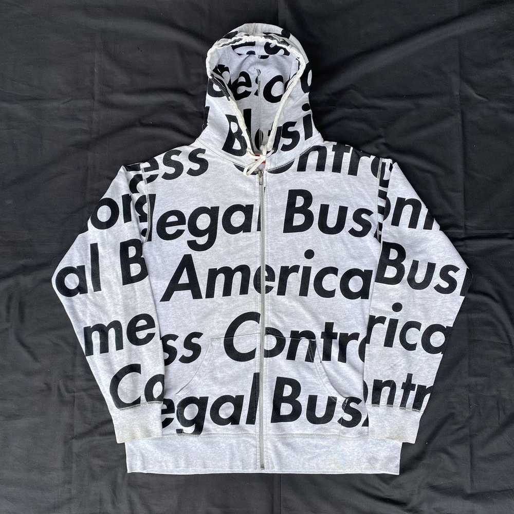 Supreme Supreme illegal business zip hoodie - image 1