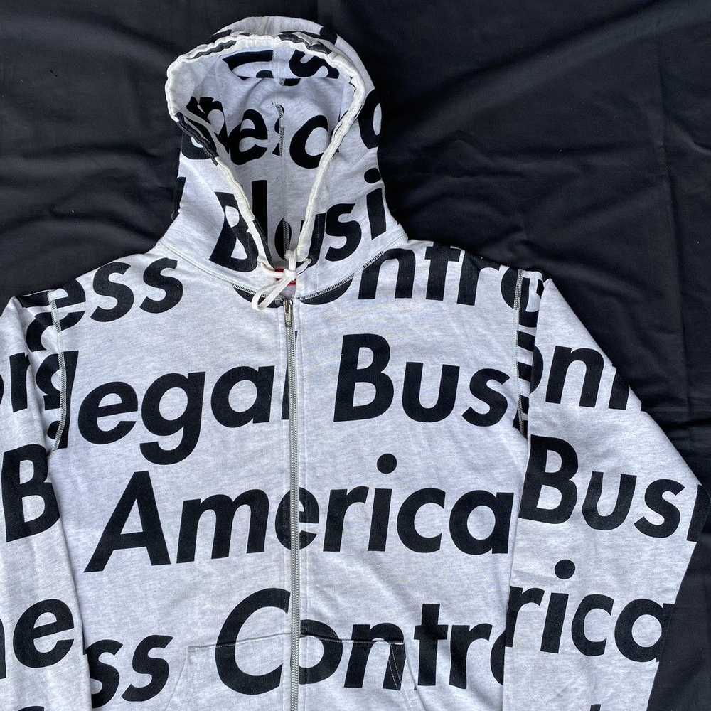 Supreme Supreme illegal business zip hoodie - image 2