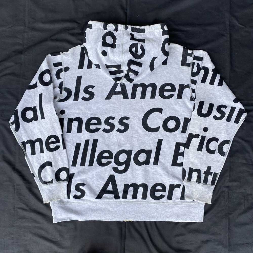 Supreme Supreme illegal business zip hoodie - image 8