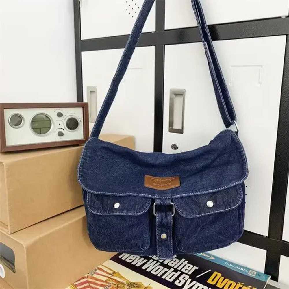 Bag × Distressed Denim × Japanese Brand Vintage d… - image 3