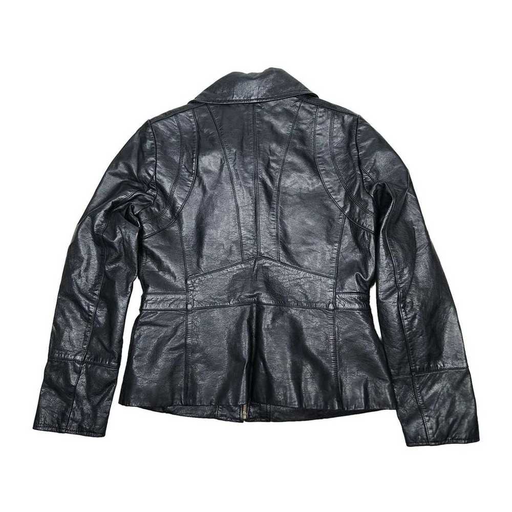 Banana Republic Biker Jacket Women's Medium Black… - image 5