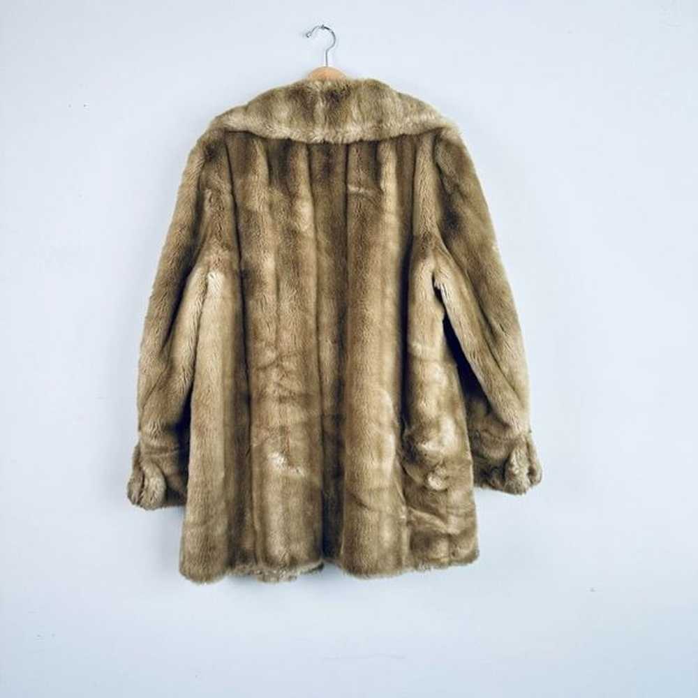 Vintage TISSAVEL FRANCE 1950s 60s Faux Fur Vegan … - image 10