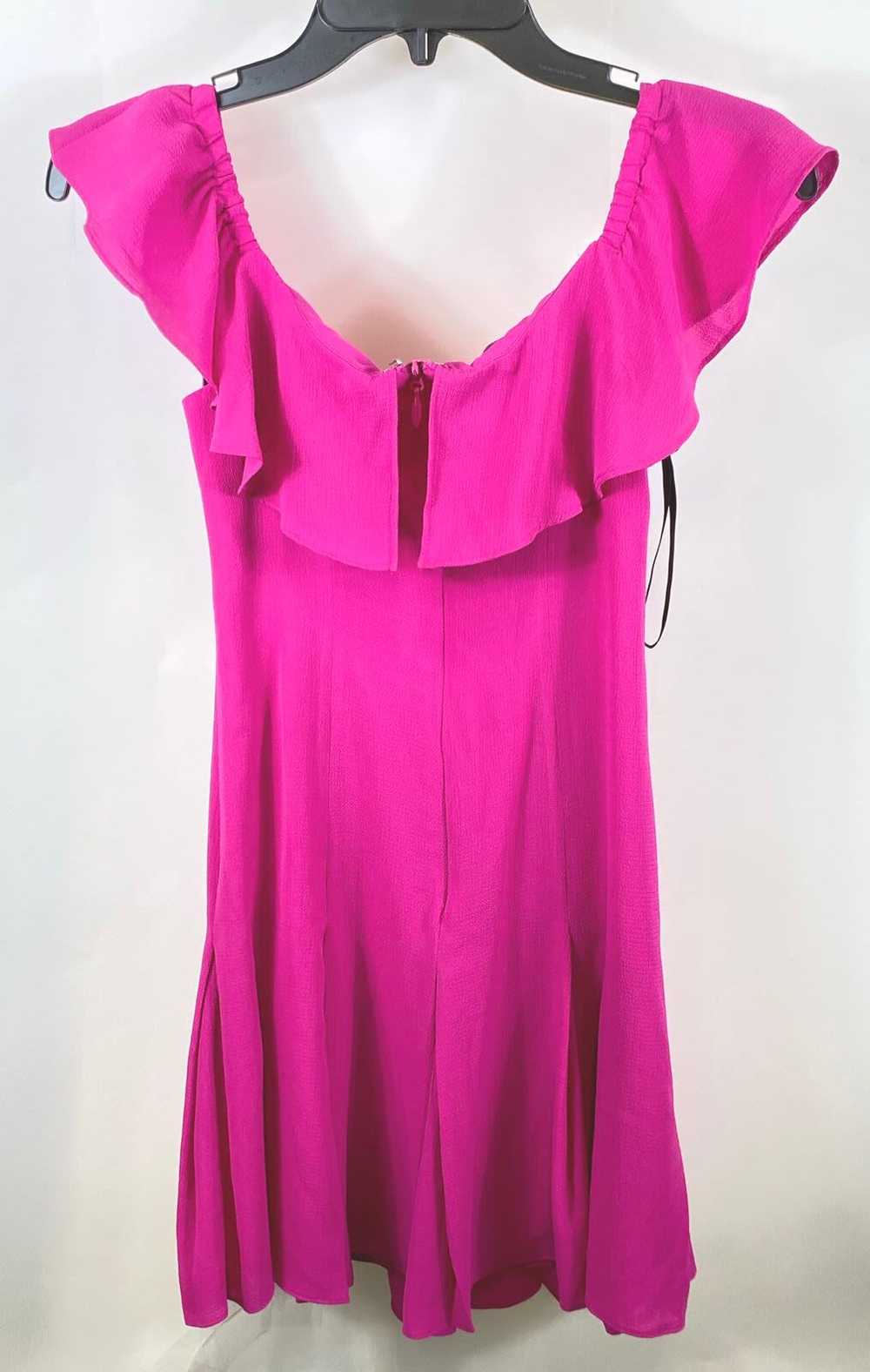 NWT Bebe Womens Pink Ruffle Off Shoulder Flirty S… - image 2