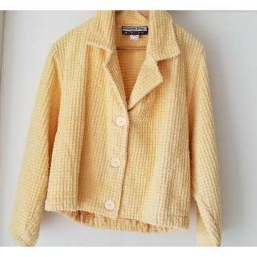 Unge Potch Ket soft textured yellow blazer style … - image 1