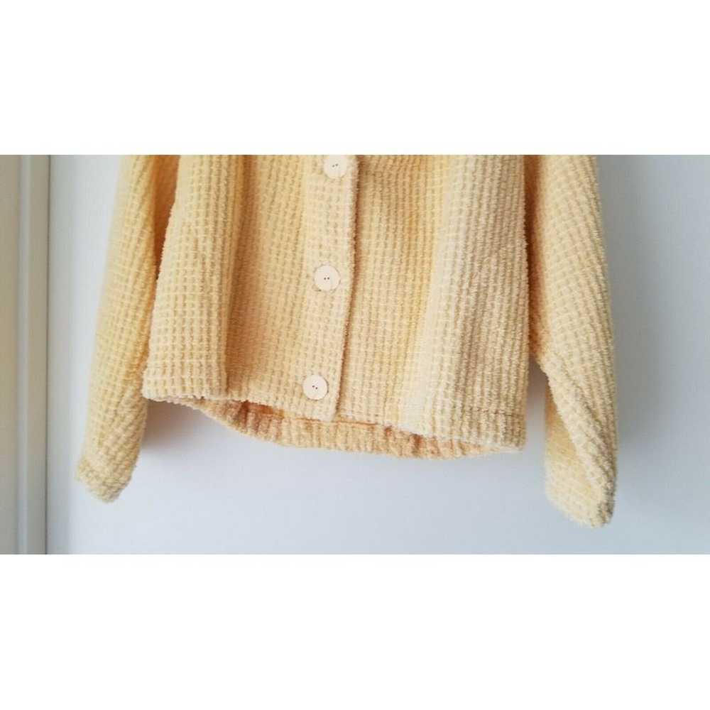 Unge Potch Ket soft textured yellow blazer style … - image 3