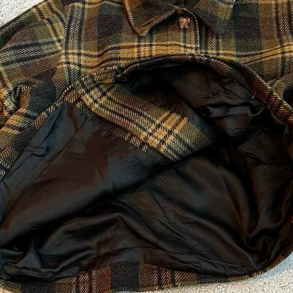 Vintage LL Bean Plaid Jacket Shacket Button Up Co… - image 7