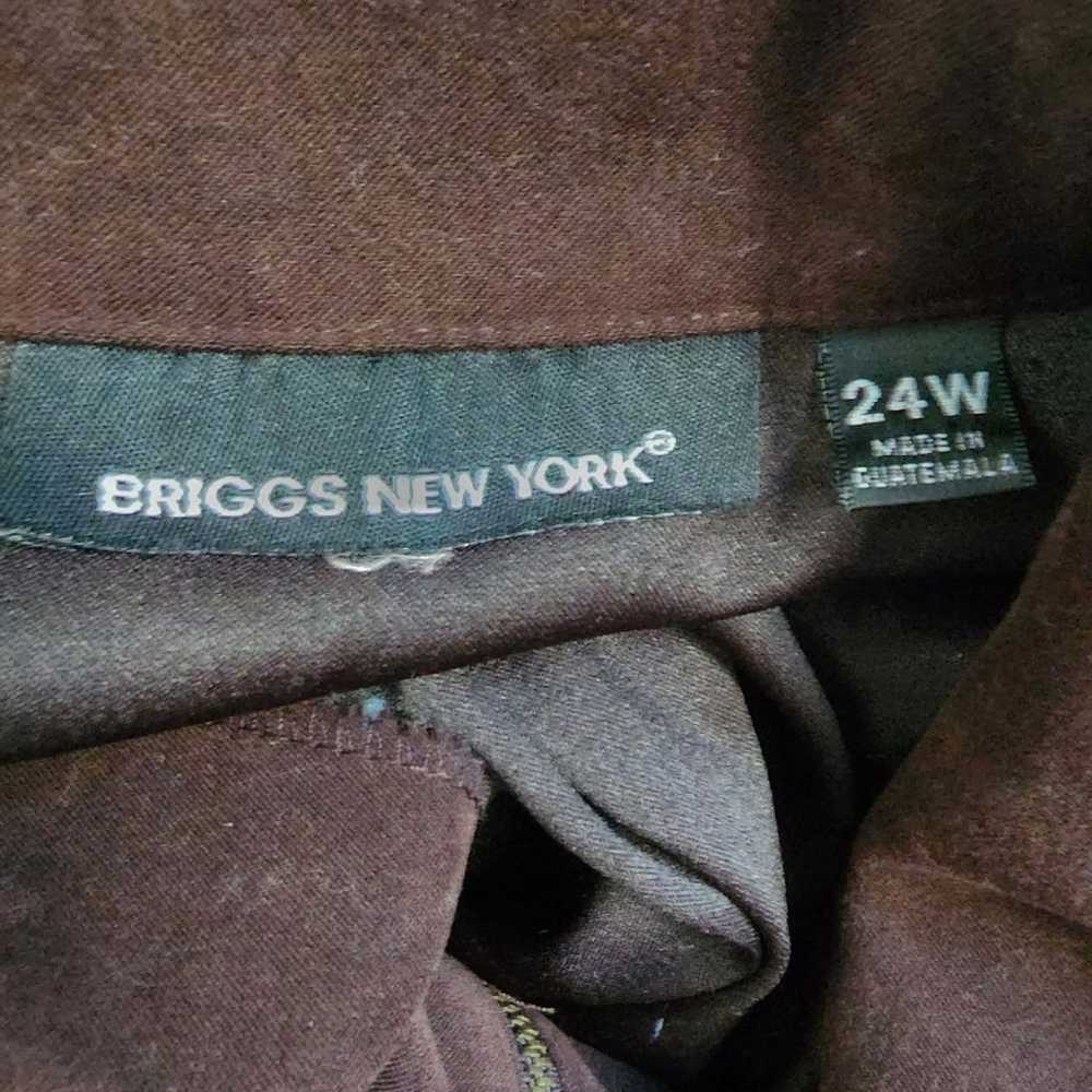 Vintage Briggs New York Faux Suede Full-Zip Brown… - image 8