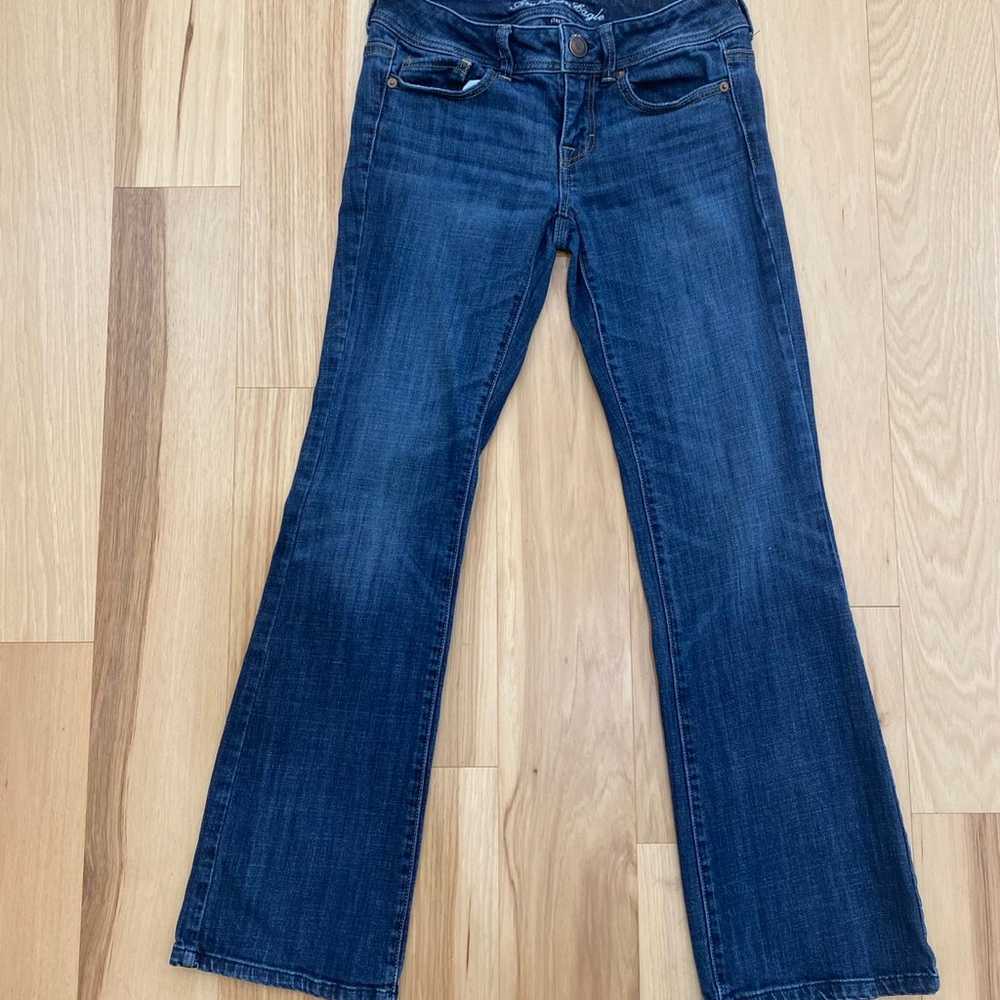 American Eagle low rise bootcut Sz 4 jeans - image 1