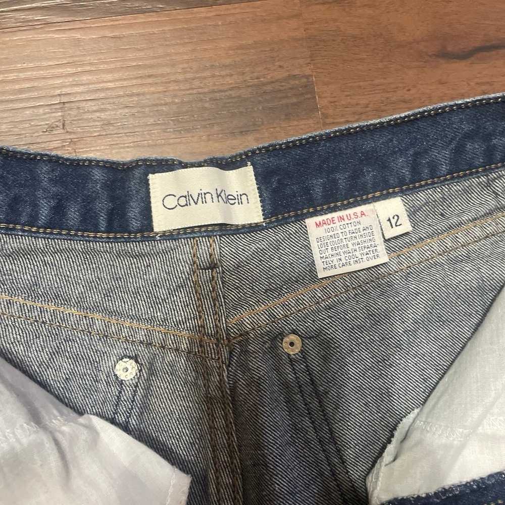 Vintage 100% Cotton Dark Blue Calvin Klein Jeans - image 2