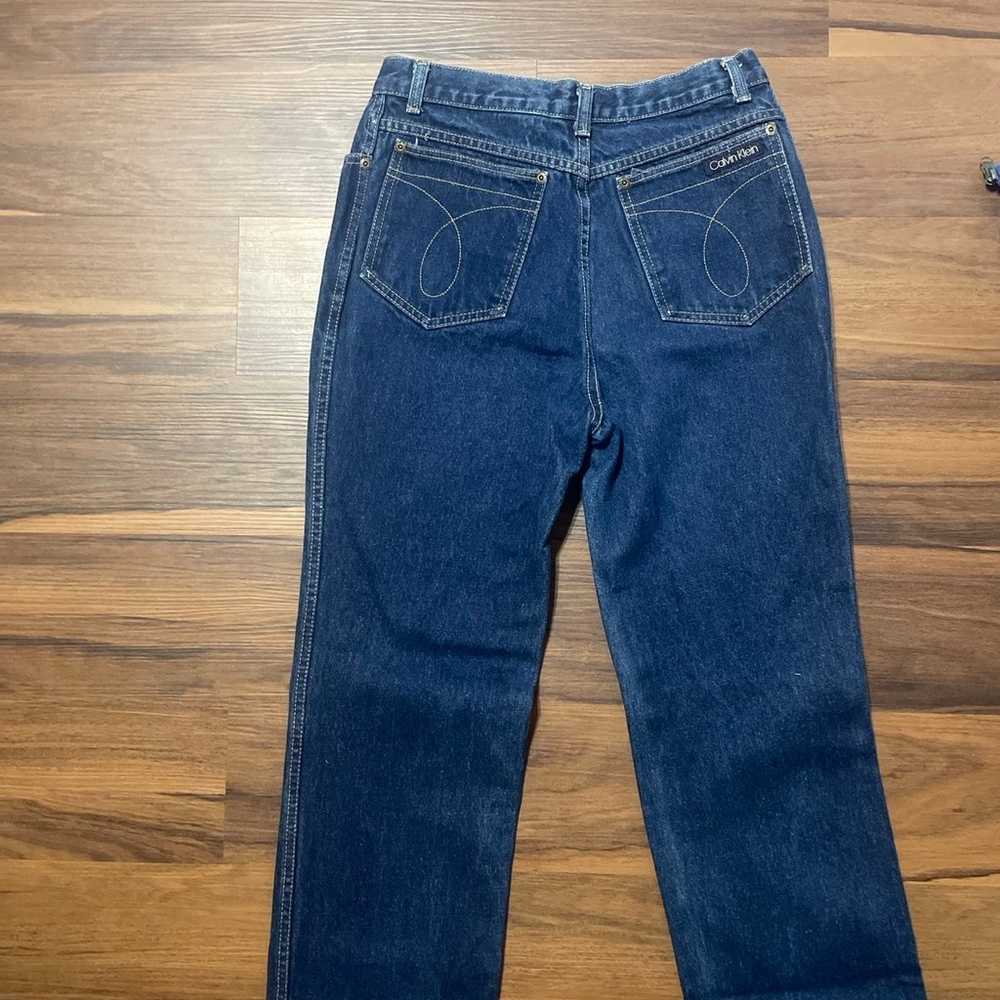 Vintage 100% Cotton Dark Blue Calvin Klein Jeans - image 3