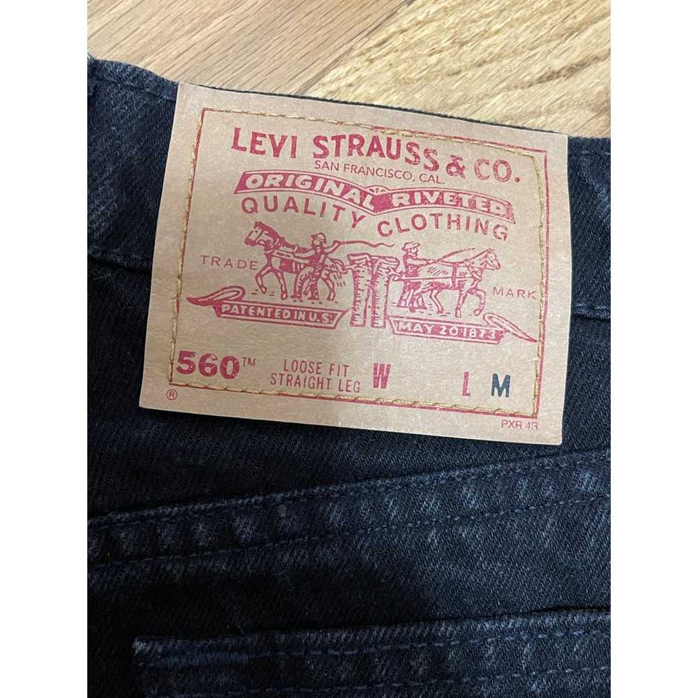 Levi's Vintage 1995 Women's Black 560 Relaxed Fit… - image 6