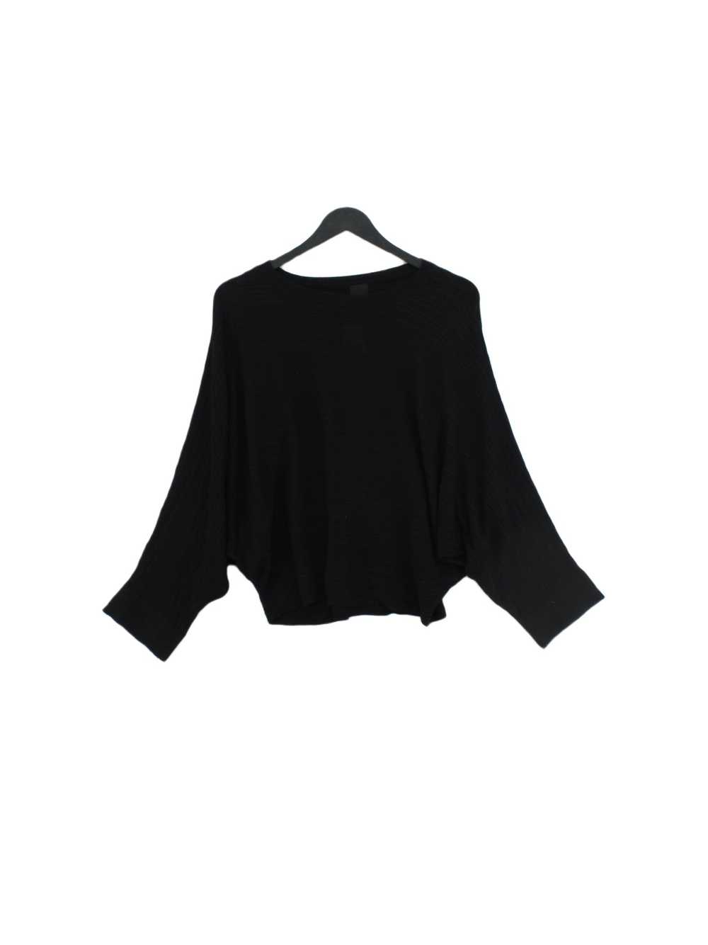 River Island Women's Top XS Black Viscose with Po… - image 1