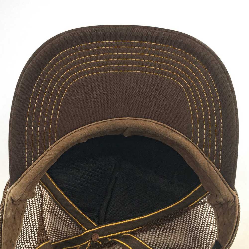 Rare Y2K Stussy Brown Trucker Snapback Hat Vintag… - image 10