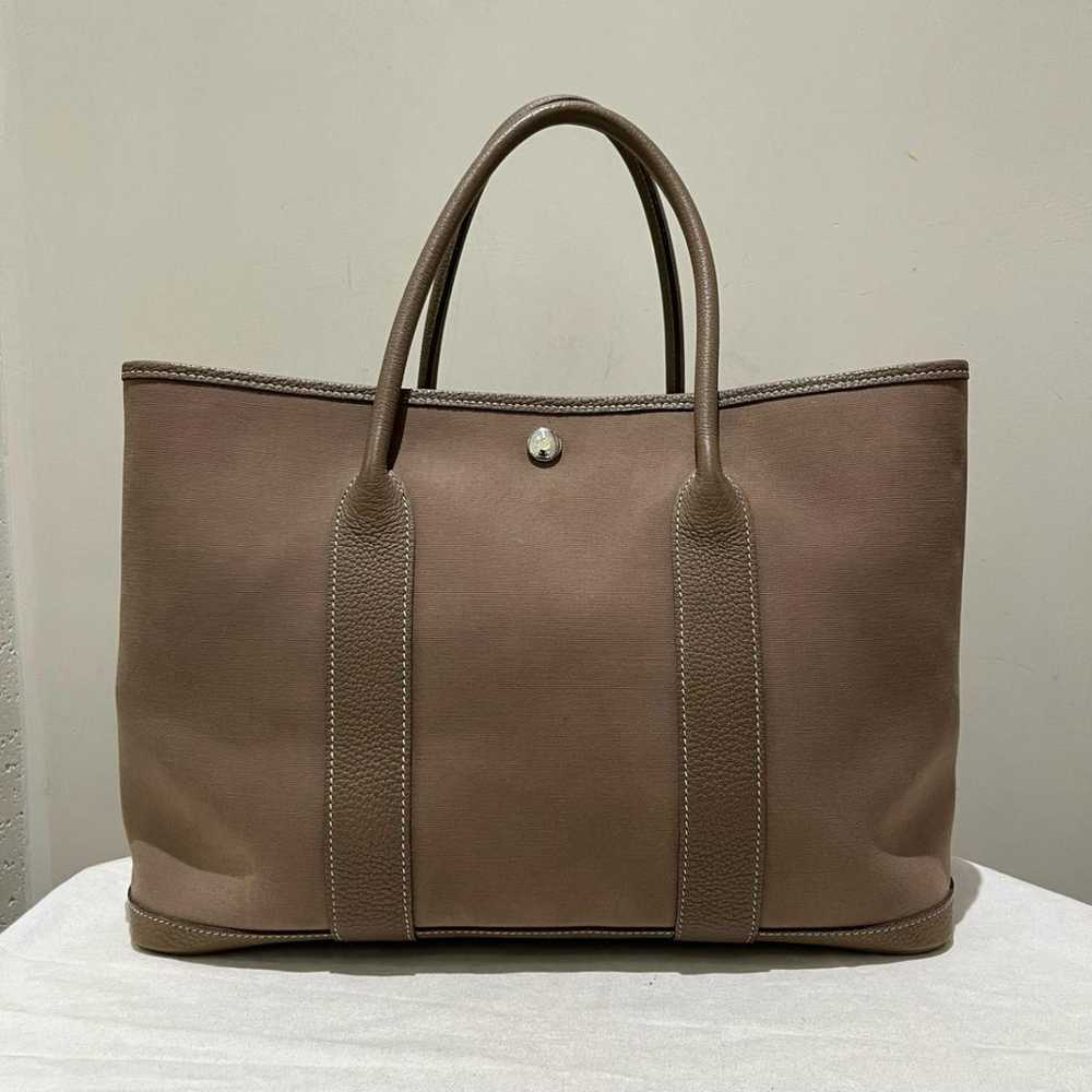 Hermès Garden Party cloth handbag - image 2