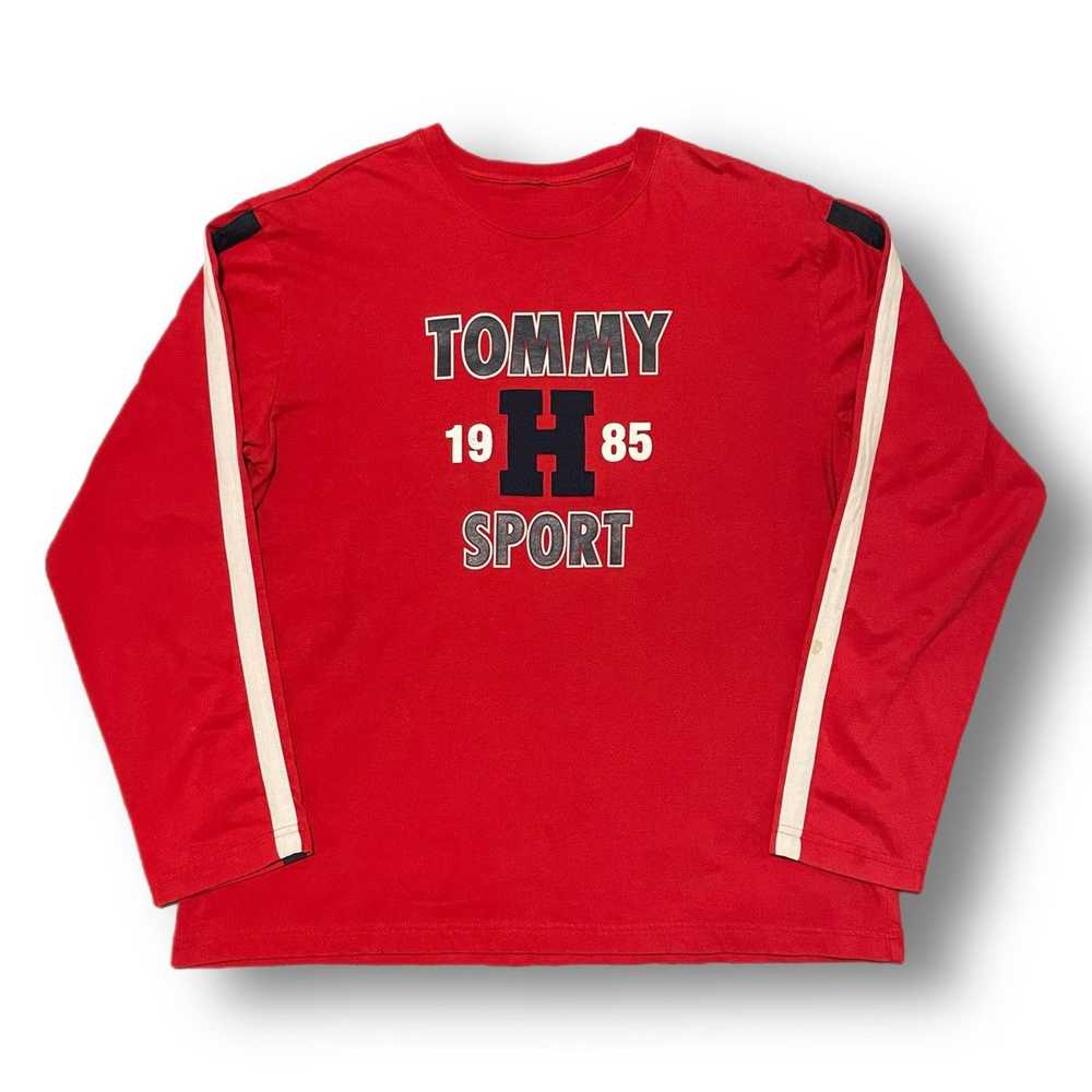 Tommy Hilfiger Tommy Sport Red Longsleeve Tee - image 1