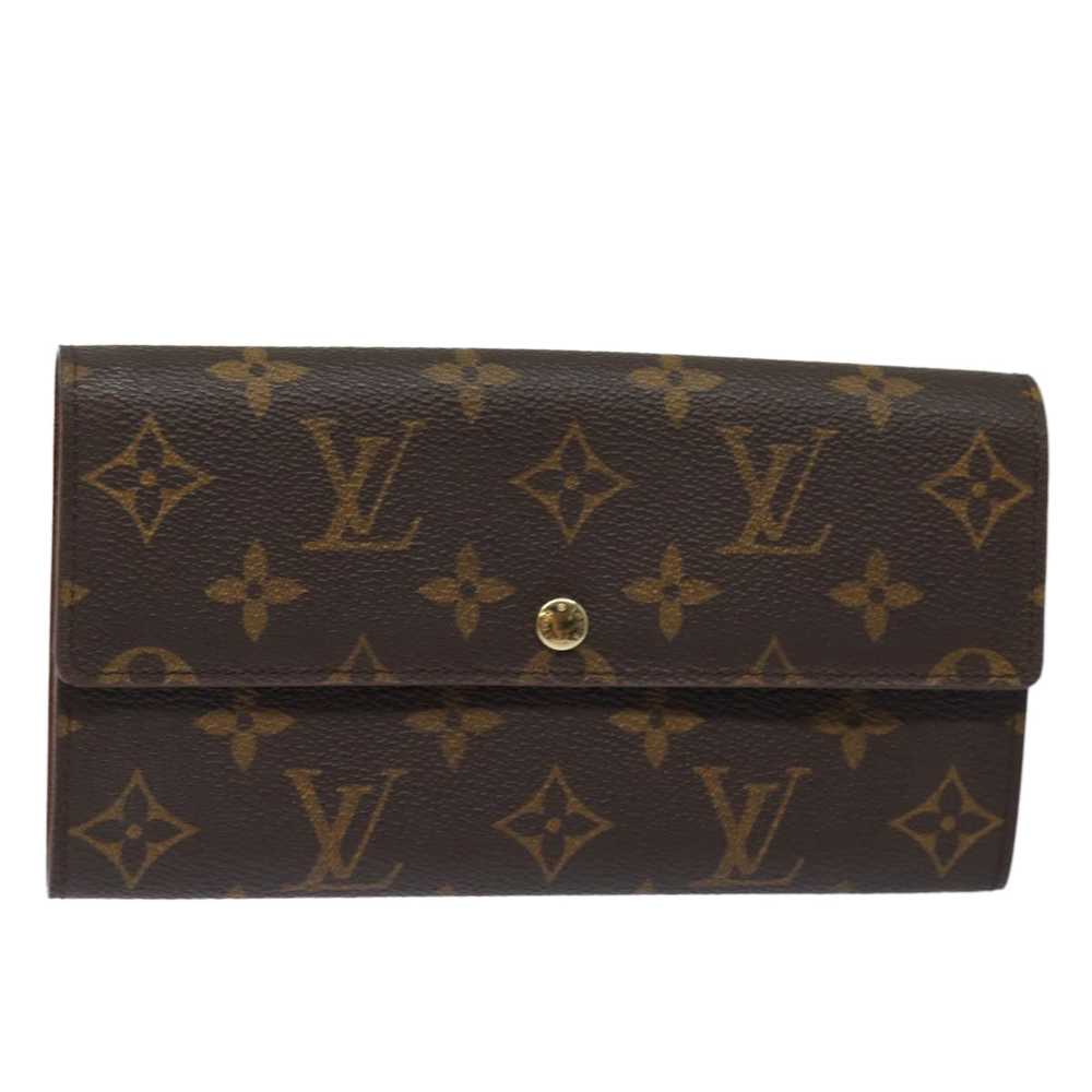 LOUIS VUITTON Monogram Pochette Porte Monnaie Cre… - image 1