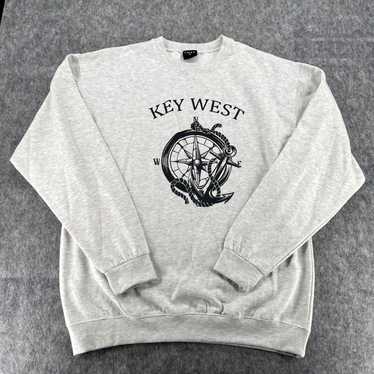 Vintage Luxe Mens Heathered Gray Key West Sweatsh… - image 1