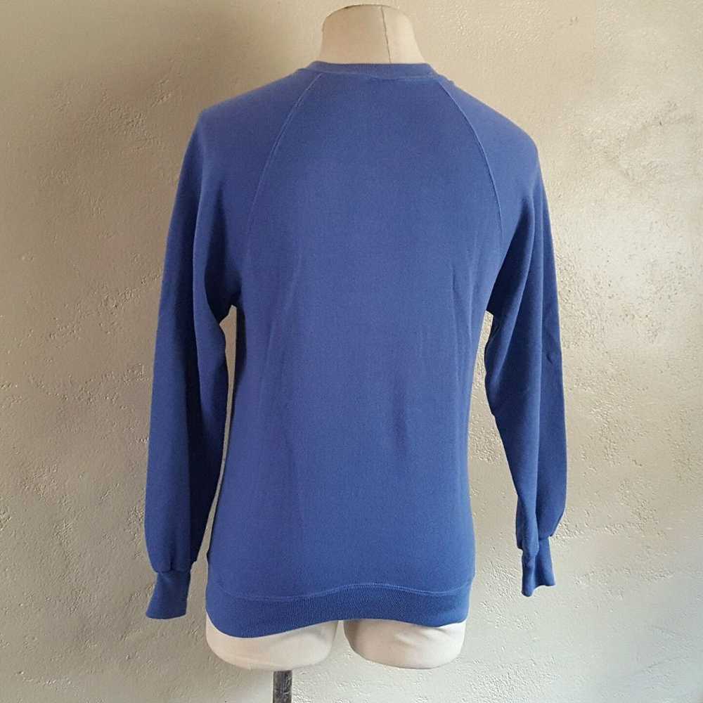 Jerzees Vintage 90s JERSEEZ Blue Sweatshirt Inver… - image 4