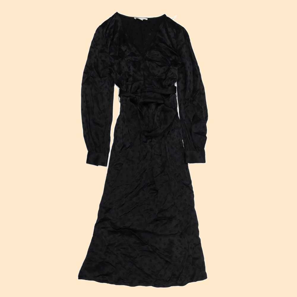 Vintage Stylish Per Una Black Viscose Blend V Nec… - image 1