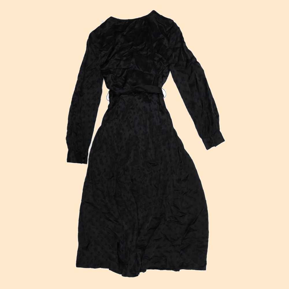 Vintage Stylish Per Una Black Viscose Blend V Nec… - image 2