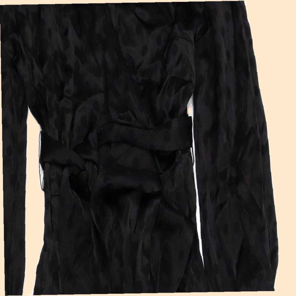 Vintage Stylish Per Una Black Viscose Blend V Nec… - image 3