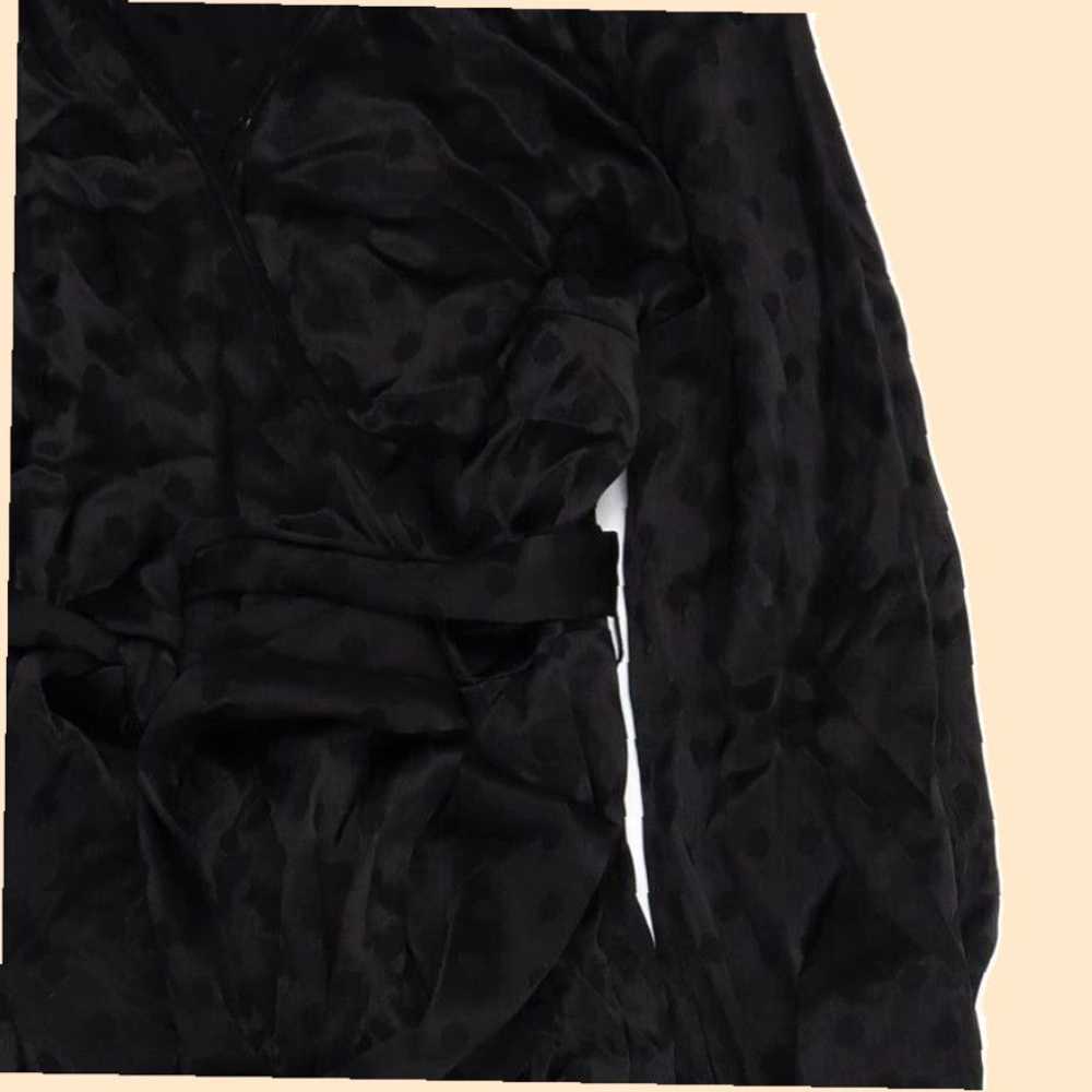 Vintage Stylish Per Una Black Viscose Blend V Nec… - image 8