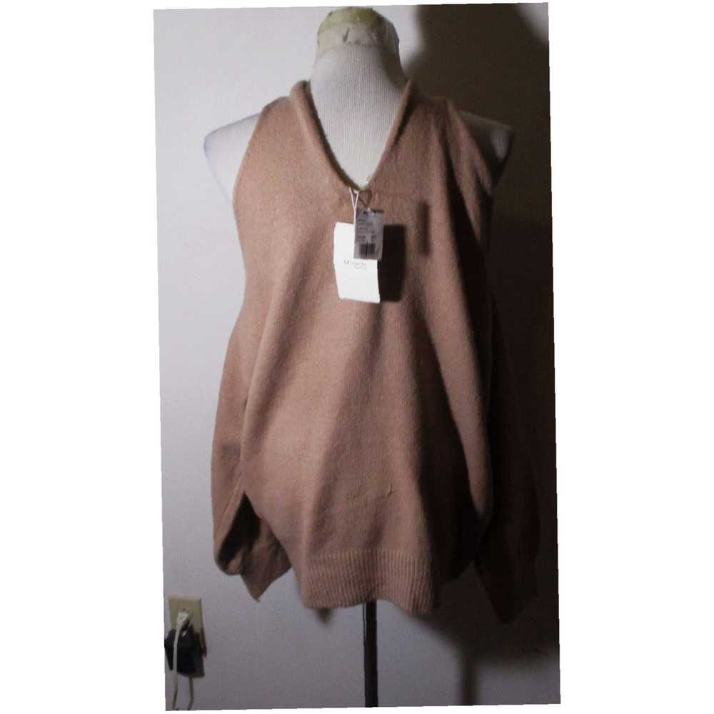 Vintage Luxurious Soft Mocha Hue Long Sleeve Off … - image 5