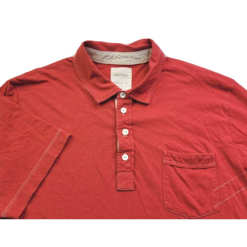 Billy Reid Billy Reid Men's L Brick Red Polo Shir… - image 1