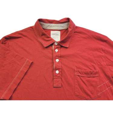 Billy Reid Billy Reid Men's L Brick Red Polo Shir… - image 1