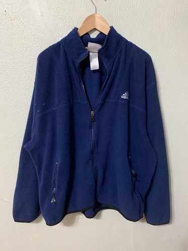 Vintage Vintage Crewneck Adidas Chest Hit Zip Flee