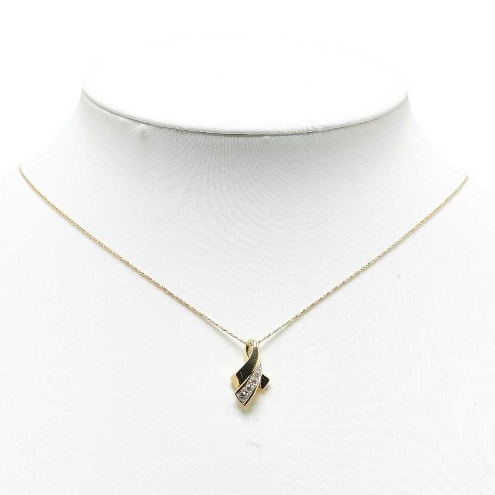 Other LuxUness K18YG Yellow Gold Diamond Necklace… - image 8