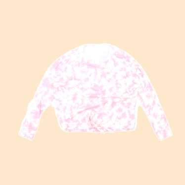 Next Pink Cotton Blend Tie Dye Pyjama Top for Wom… - image 1