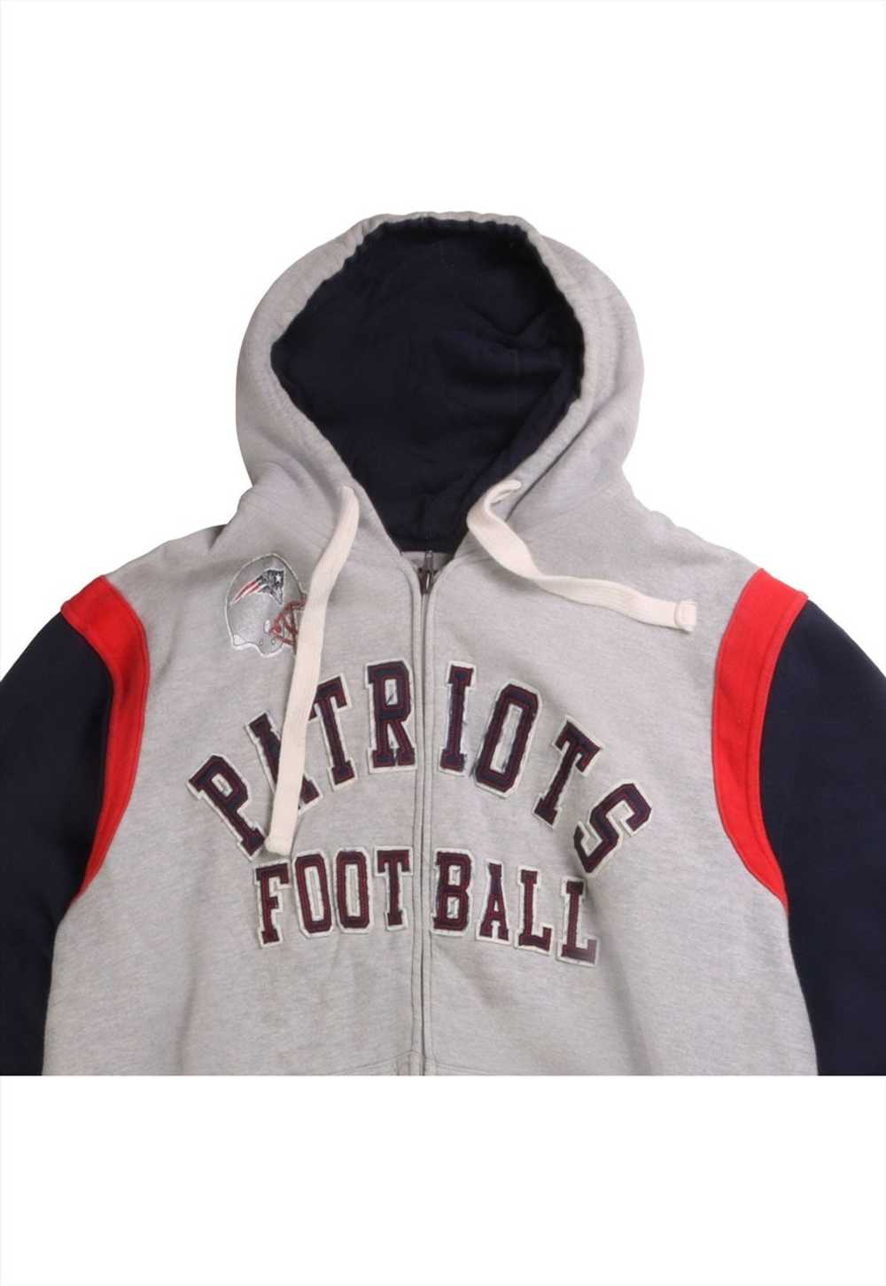 Vintage 90's NFL Hoodie NFL Patriots Full Zip Up - image 2