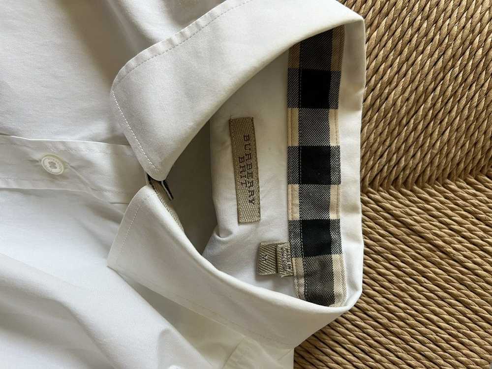 Burberry BURBERRY BRIT WHITE BUTTON DOWN SHIRT - image 7