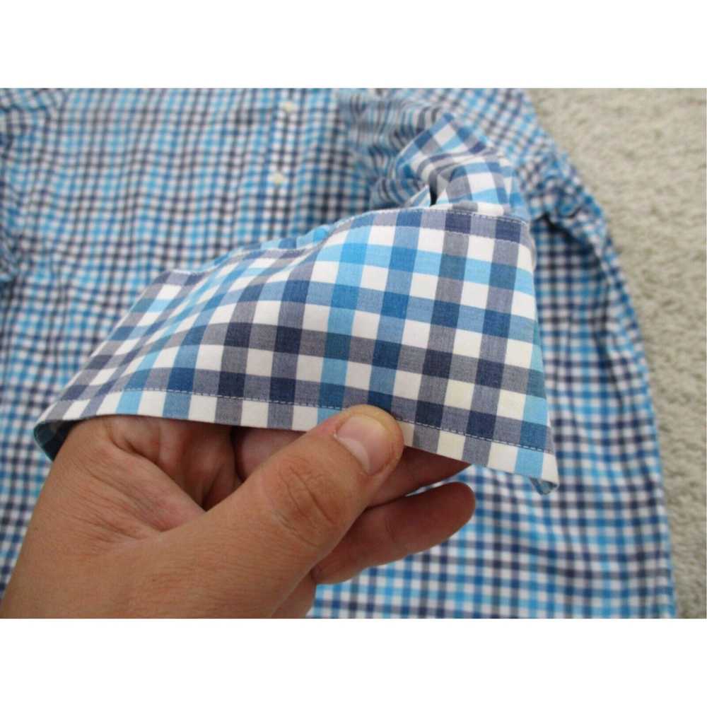 Vintage Mens Classic Preppy Plaid Cotton Outdoor … - image 4