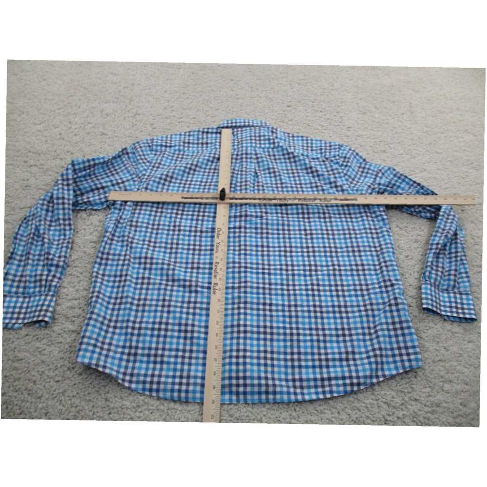 Vintage Mens Classic Preppy Plaid Cotton Outdoor … - image 5